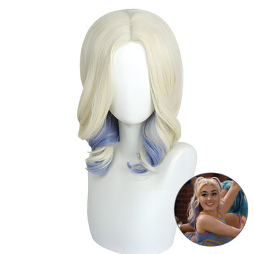 SAKUMETA ADDISON Gold Blue Gradient Cosplay Wig
