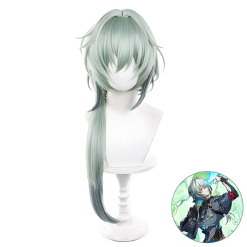 SAKUMETA ANAXAGORAS Teal Green Long Cosplay Wig