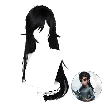 SAKUMETA ANTIQUARIAN/QI SHIYI black long cosplay wig