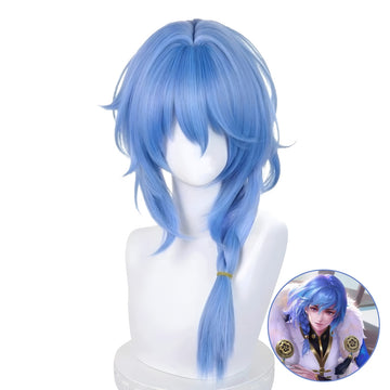 SAKUMETA CHESS STAR Ice Blue Cosplay Wig