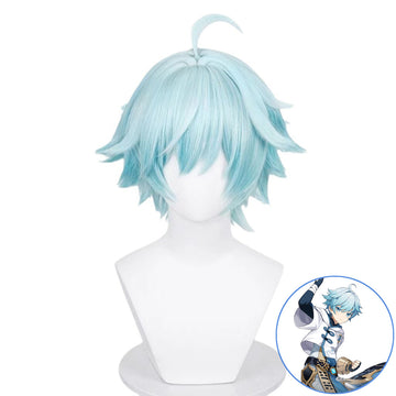 SAKUMETA CHONGYUN Ice Blue Short Cosplay Wig