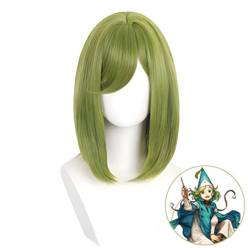 SAKUMETA COCO Grass Green Medium Long Cosplay Wig