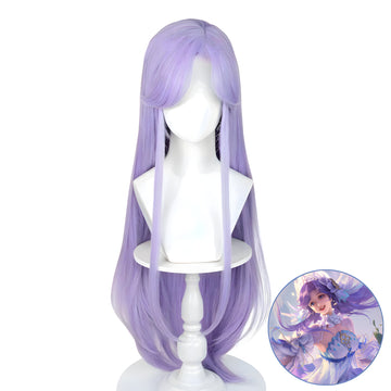 SAKUMETA DA QIAO/BRIDE TO BE Lavender Purple Long Cosplay Wig