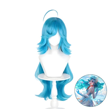 SAKUMETA DOLIA lake blue long cosplay wig