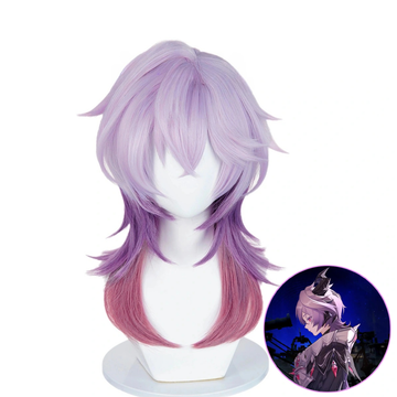 SAKUMETA DURIN Purple Red Mixed Cosplay Wig