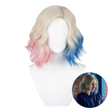 SAKUMETA ENID SINCLAIR Multicolor Gradient Short Cosplay Wig