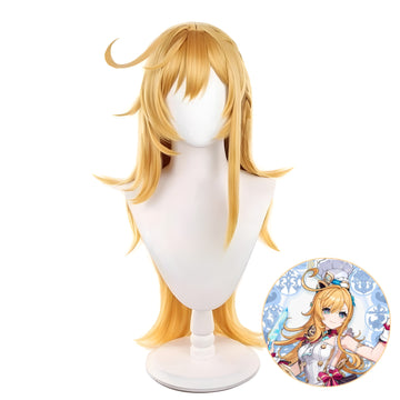 SAKUMETA ESCOFFIER Orange-Yellow Tone Long Cosplay Wig