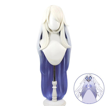 SAKUMETA EMILY Silver-Purple Gradient Long Cosplay Wig