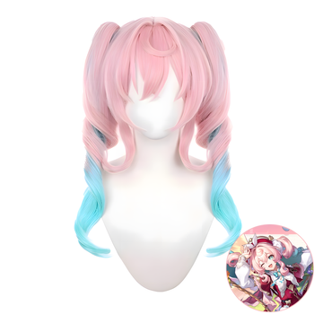SAKUMETA HYACINTHIA Pink-Green Gradient Cosplay Wig