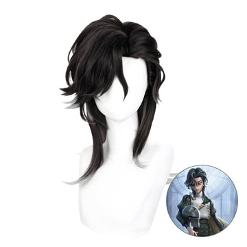 SAKUMETA KNIGHT/RICHARD STERLING black and white cosplay wig