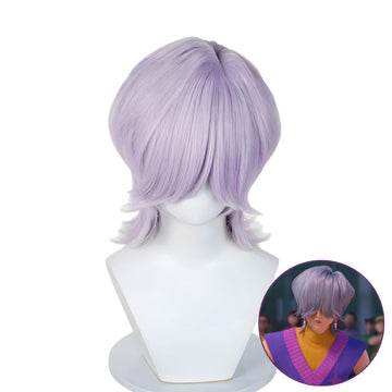 SAKUMETA MYSTERY Light Purple Long Cosplay Wig