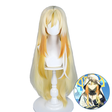 SAKUMETA NABERIUS Golden Orange Mixed Long Cosplay Wig