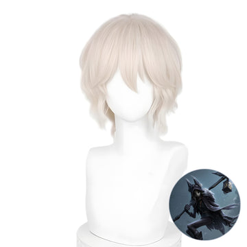 SAKUMETA NIGHT WATCH/ITHAQUA Light Pink Gold Short Cosplay Wig
