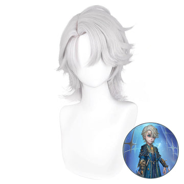 SAKUMETA PATIENT/ EMIL/TRACING LIGHT Silver White Cosplay Wig