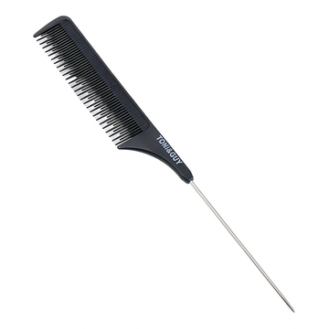 Professional Staggered Teeth Styling Comb with Stainless Steel Pintail