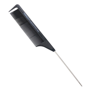 Professional Flat Fine Teeth Styling Comb with Stainless Steel Pintail