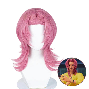 SAKUMETA ROMANCE Pink Cosplay Wig