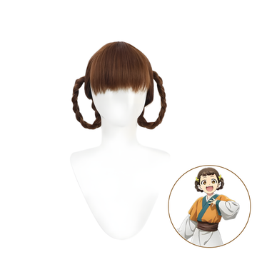SAKUMETA SHAORAN Brown Short Cosplay Wig