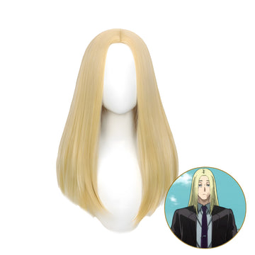 SAKUMETA SHISHIBA Gold Short Cosplay Wig