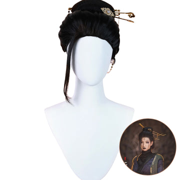 SAKUMETA The Fourth Sister Black Cosplay Wig