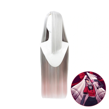 SAKUMETA VAGGIE Silver Pink Cosplay Wig with Long Hair