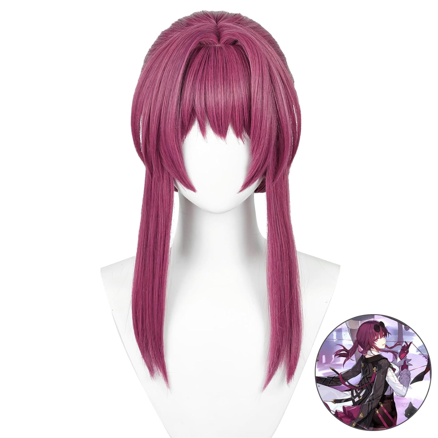 SAKUMETA KAFKA Burgundy Long Cosplay Wig