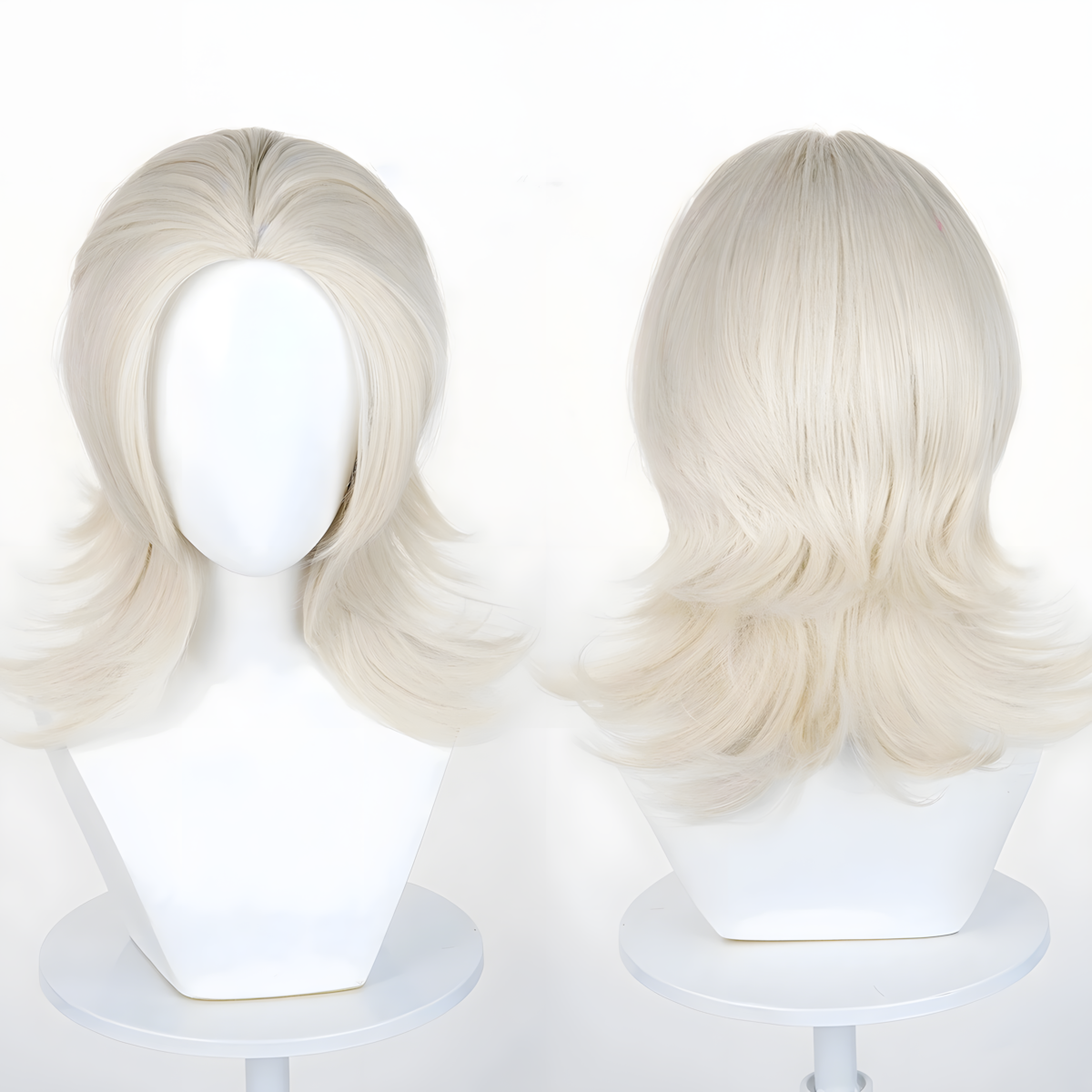 Non-Styled Universal 45CM Wolf Cut Wig with Flipped Ends