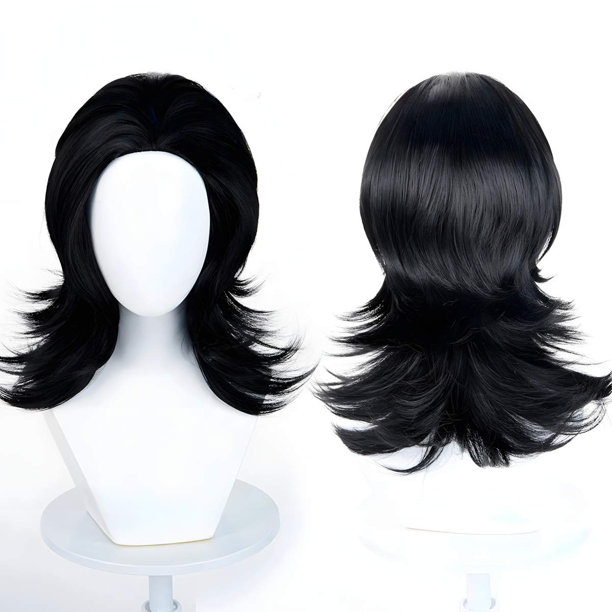 Non-Styled Universal 45CM Wolf Cut Wig with Flipped Ends