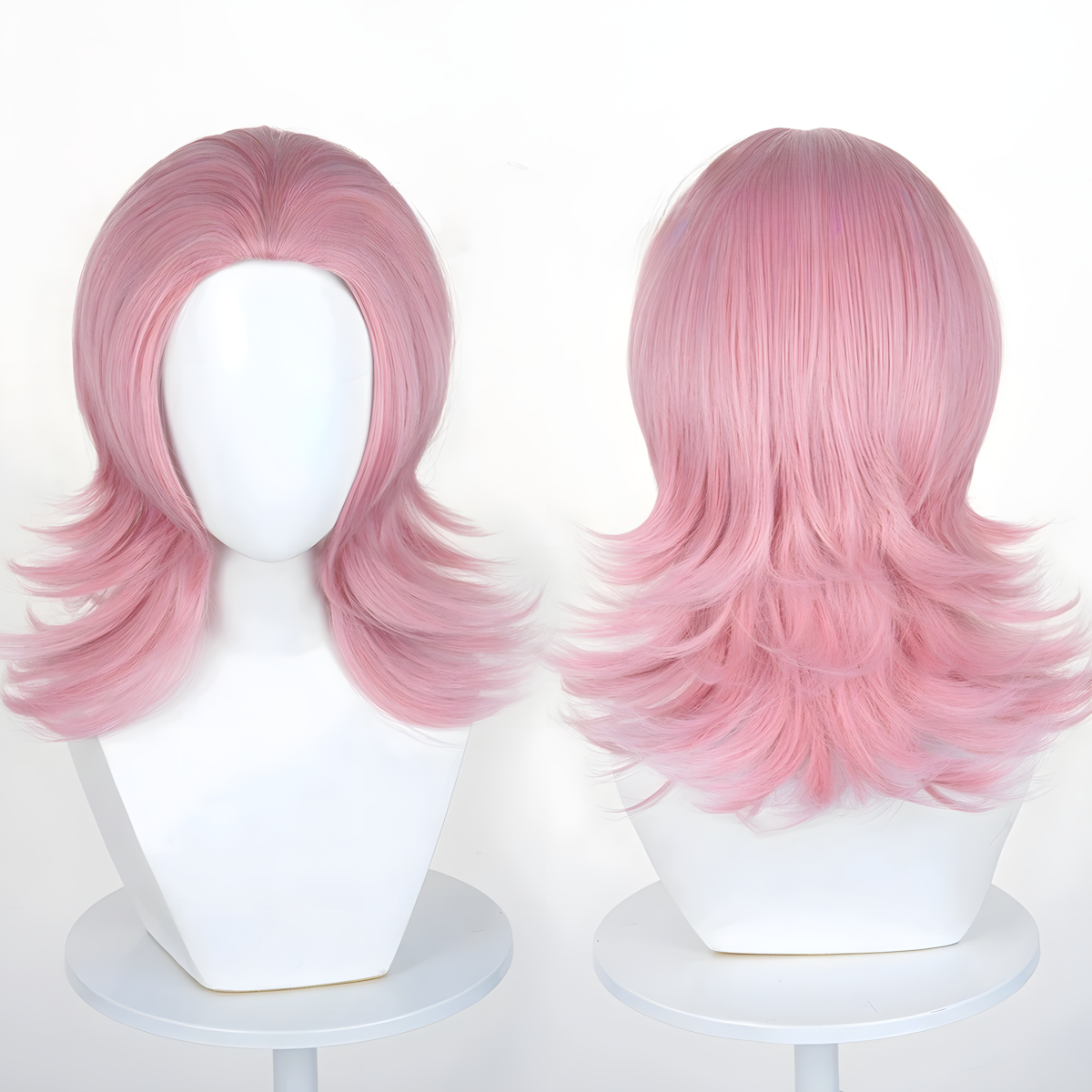 Non-Styled Universal 45CM Wolf Cut Wig with Flipped Ends