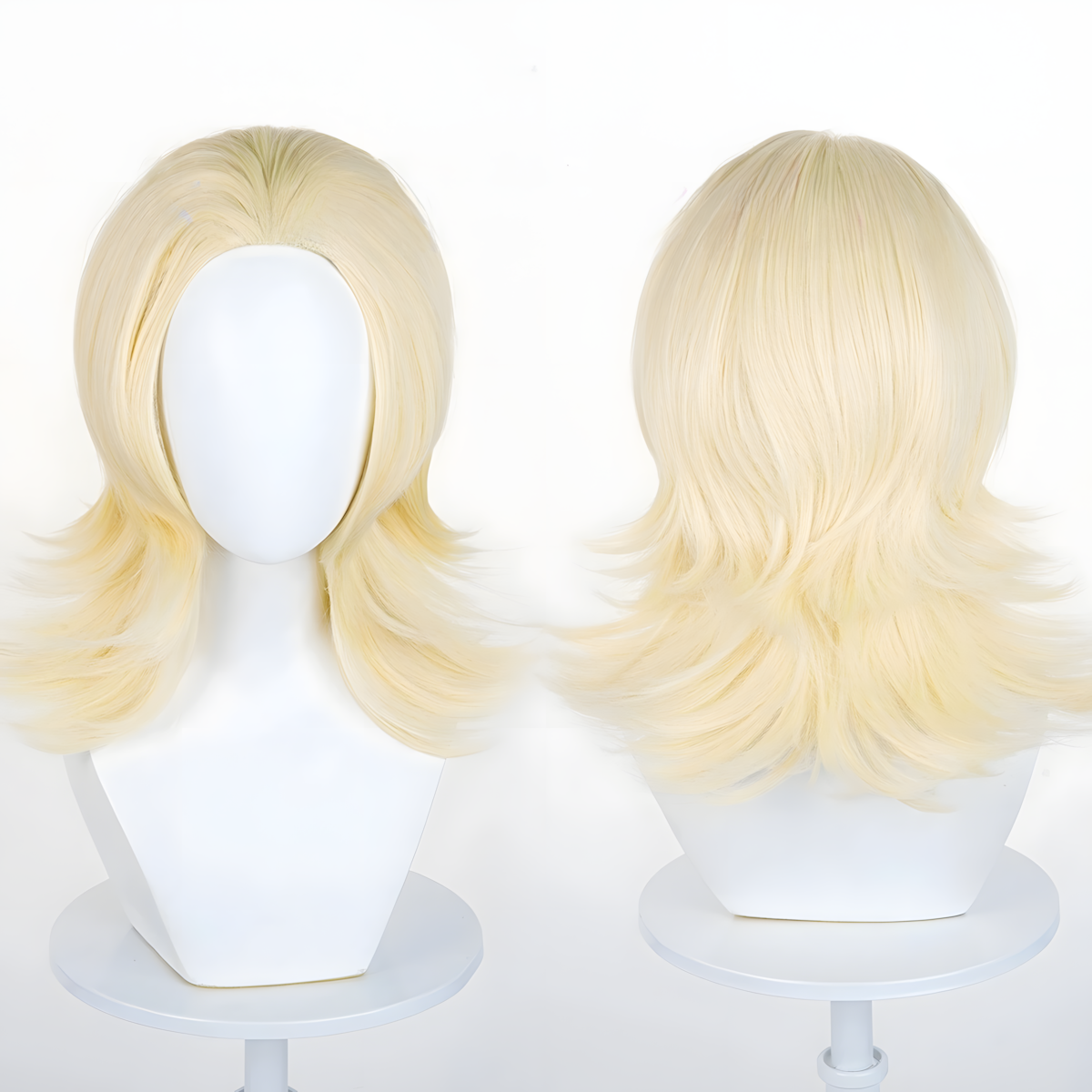 Non-Styled Universal 45CM Wolf Cut Wig with Flipped Ends