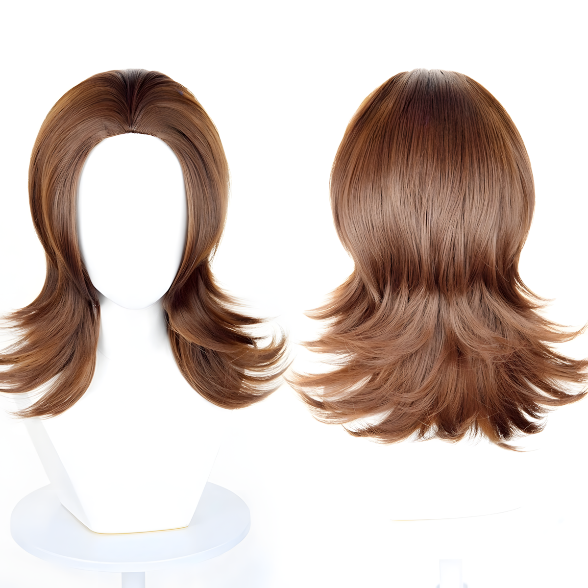 Non-Styled Universal 45CM Wolf Cut Wig with Flipped Ends