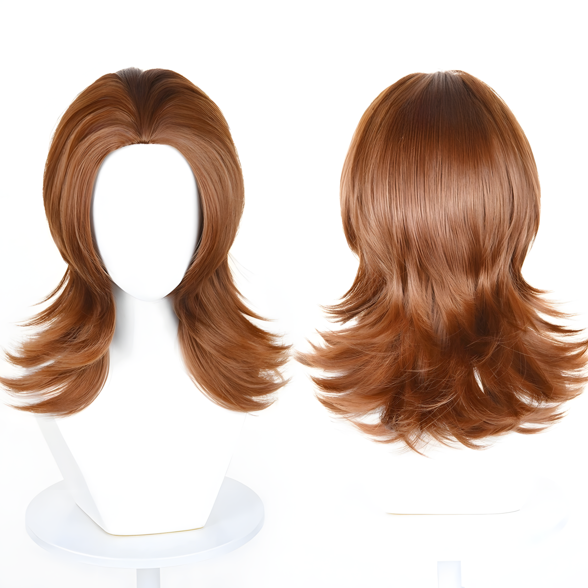 Non-Styled Universal 45CM Wolf Cut Wig with Flipped Ends