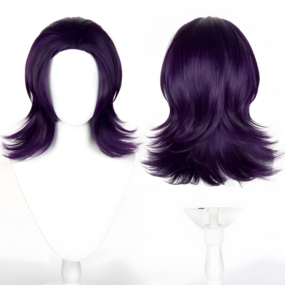 Non-Styled Universal 45CM Wolf Cut Wig with Flipped Ends