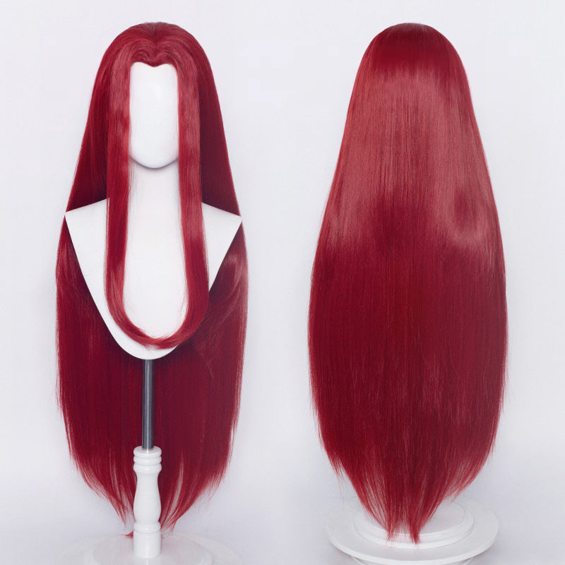 Non-Styled Universal 100cm Long Straight Wig with V-shaped Hairline for Wig Makers