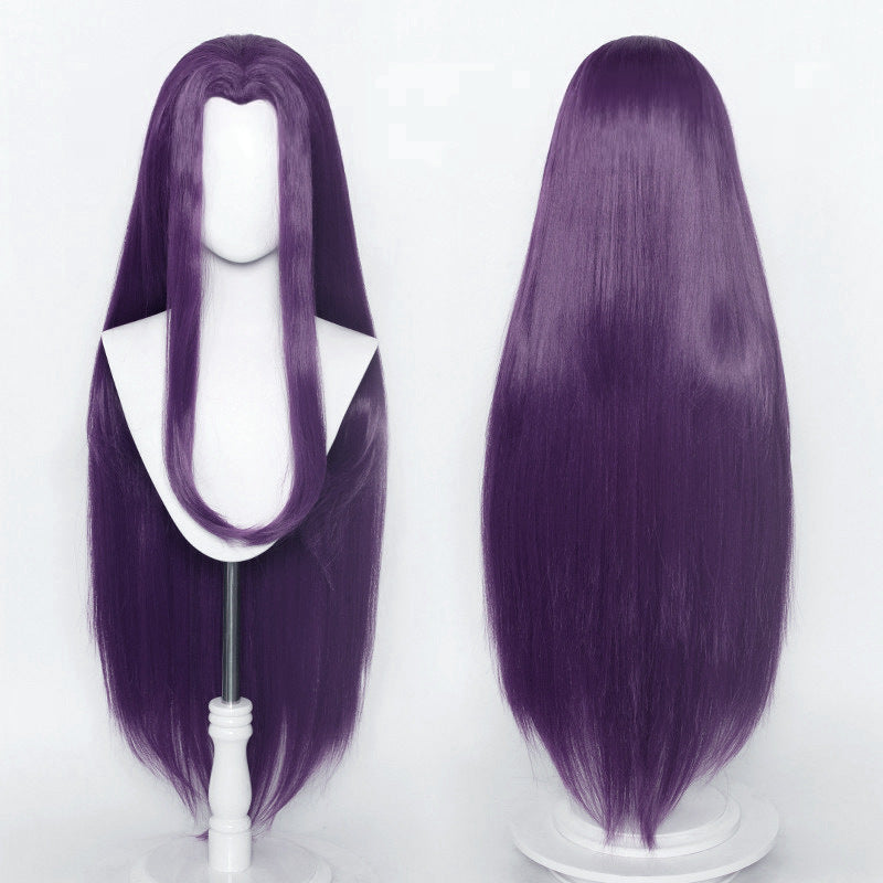 Non-Styled Universal 100cm Long Straight Wig with V-shaped Hairline for Wig Makers