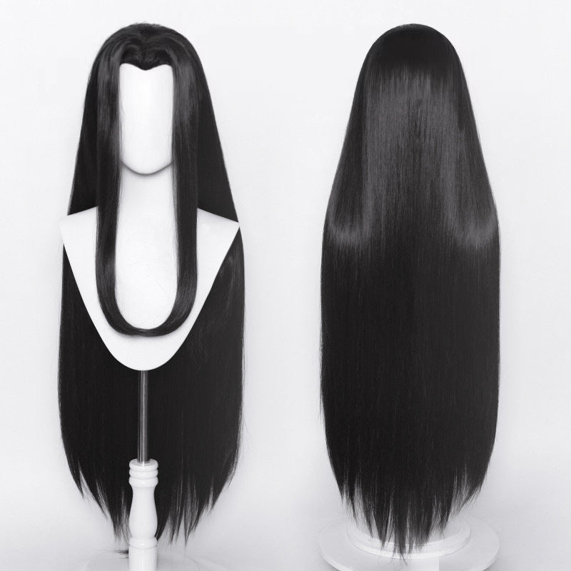 Non-Styled Universal 100cm Long Straight Wig with V-shaped Hairline for Wig Makers