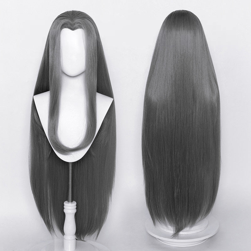 Non-Styled Universal 100cm Long Straight Wig with V-shaped Hairline for Wig Makers