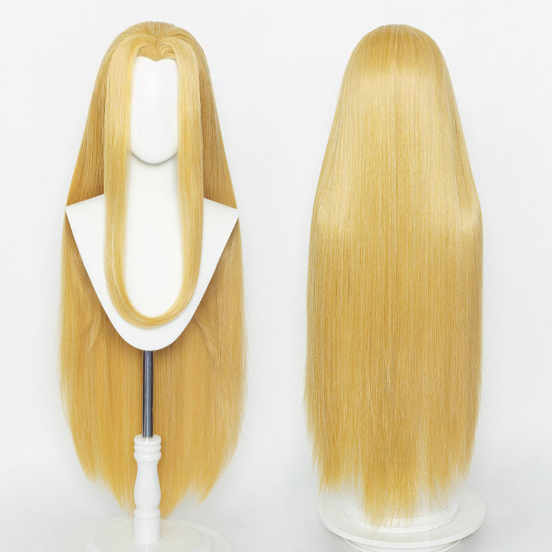 Non-Styled Universal 100cm Long Straight Wig with V-shaped Hairline for Wig Makers