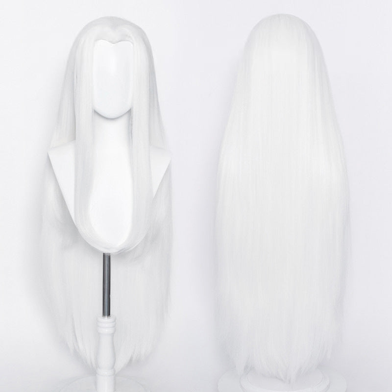 Non-Styled Universal 100cm Long Straight Wig with V-shaped Hairline for Wig Makers