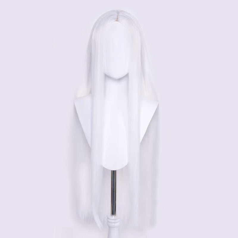 Non-styled Universal 100cm Middle-parted Long Wig For Wig Makers