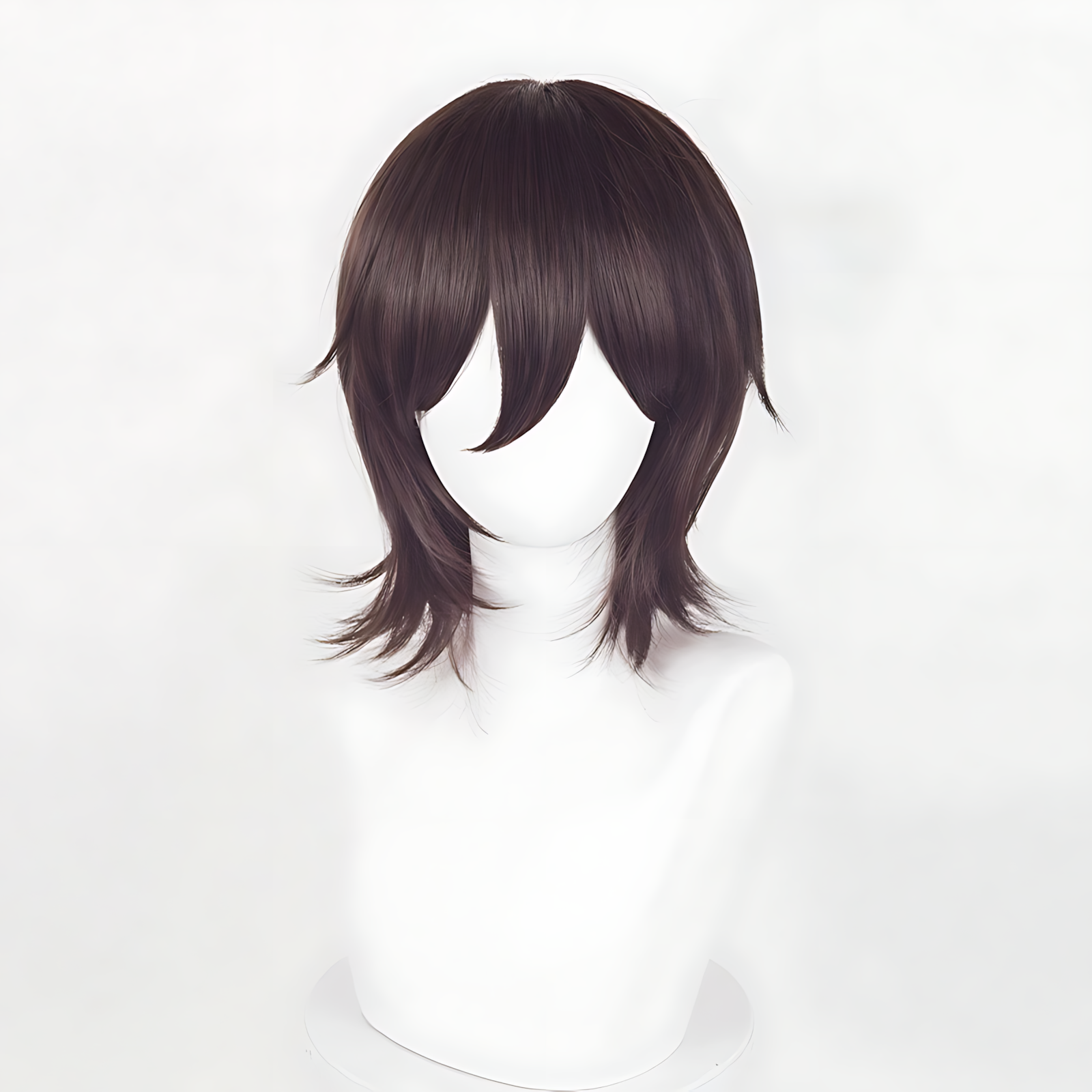 Non-styled Universal 37cm Short Wig with Flipped Ends Design for Wig Makers