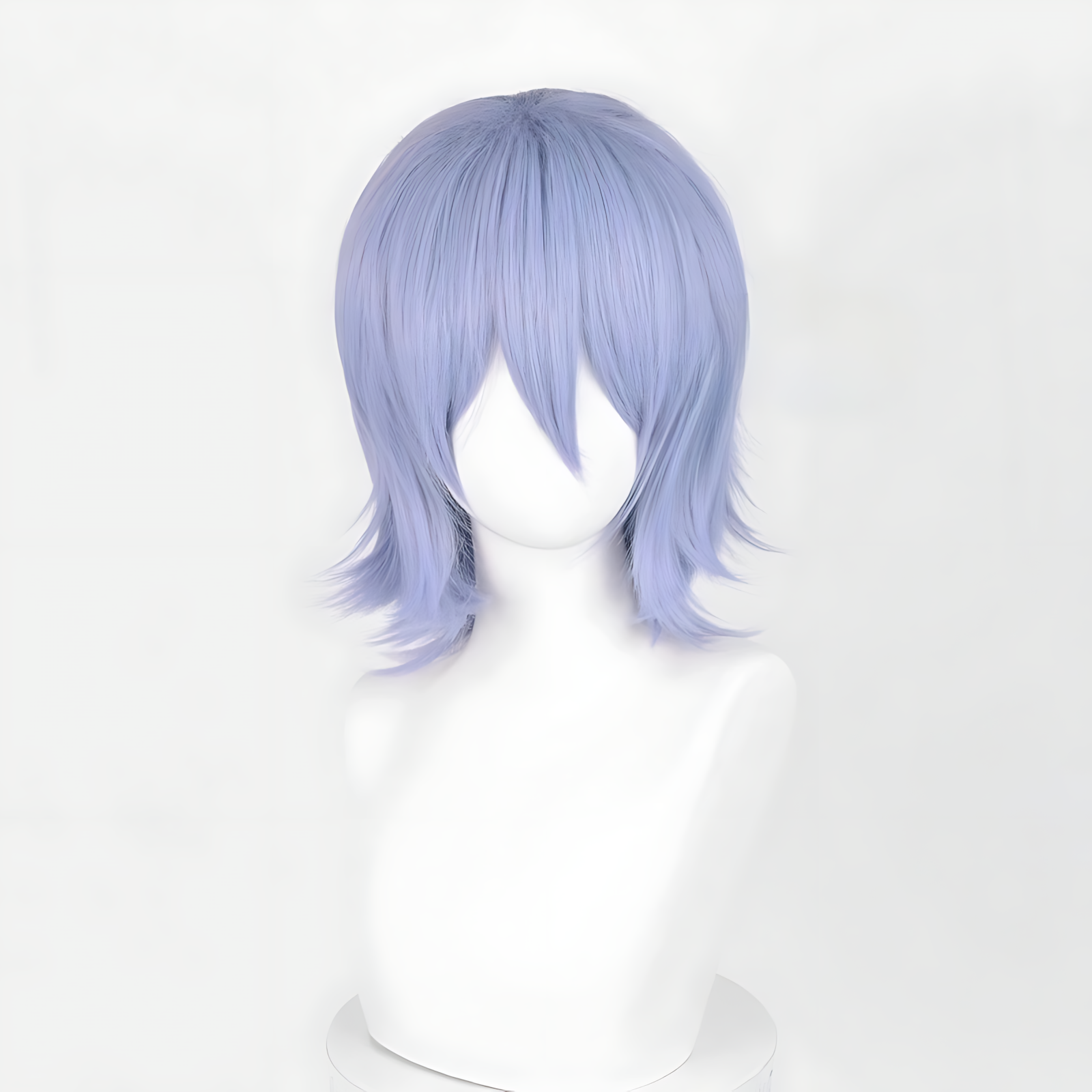 Non-styled Universal 37cm Short Wig with Flipped Ends Design for Wig Makers
