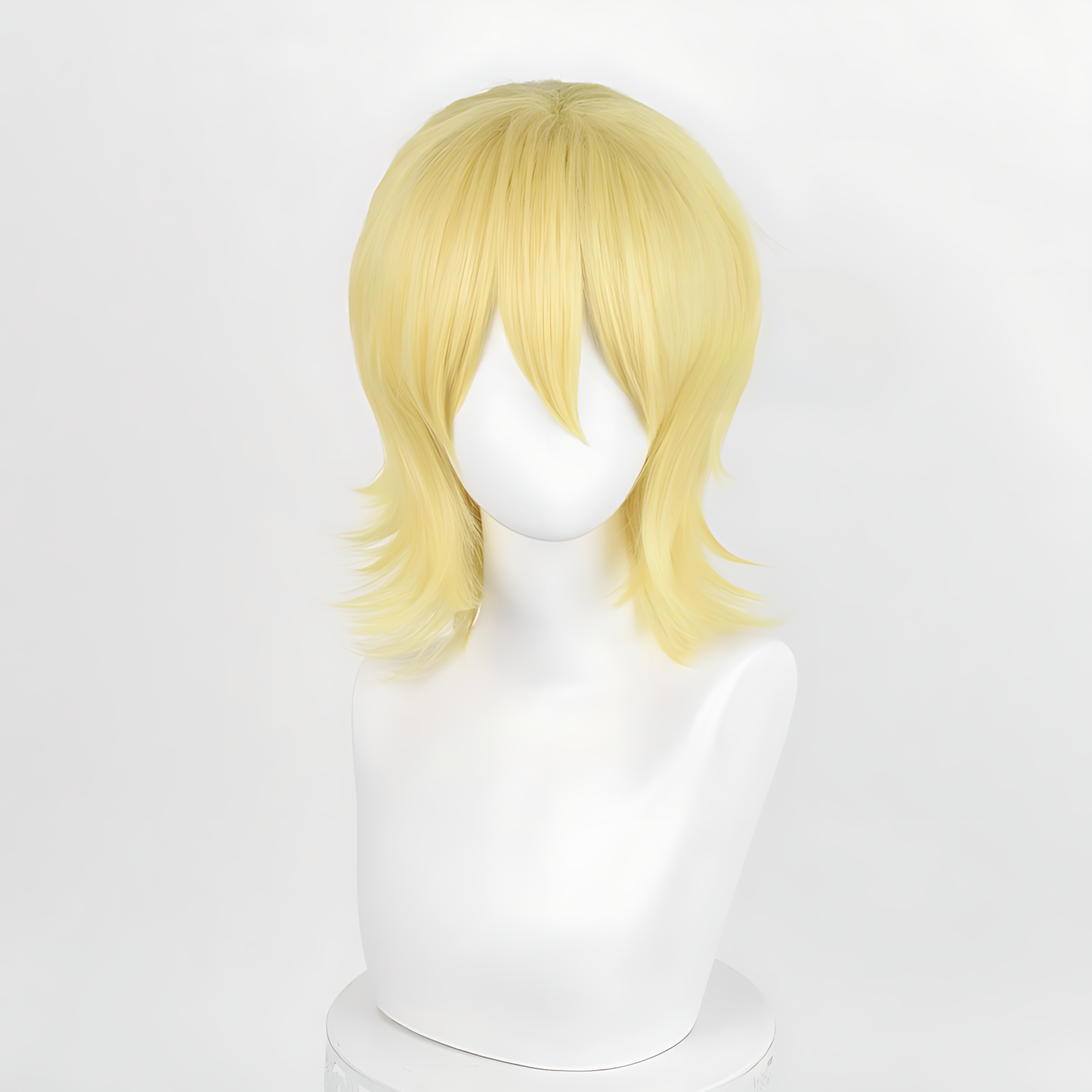 Non-styled Universal 37cm Short Wig with Flipped Ends Design for Wig Makers