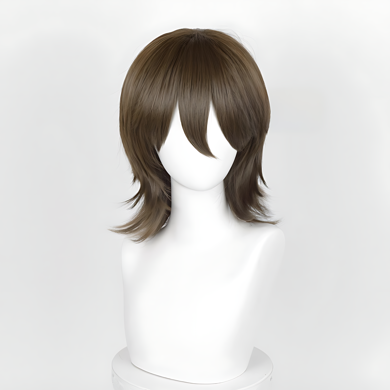 Non-styled Universal 37cm Short Wig with Flipped Ends Design for Wig Makers