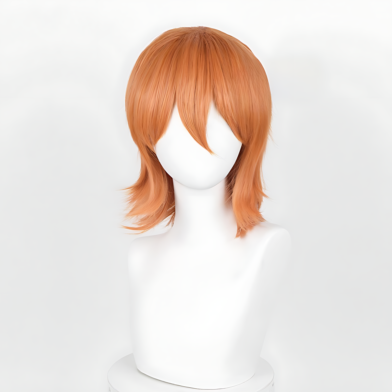 Non-styled Universal 37cm Short Wig with Flipped Ends Design for Wig Makers