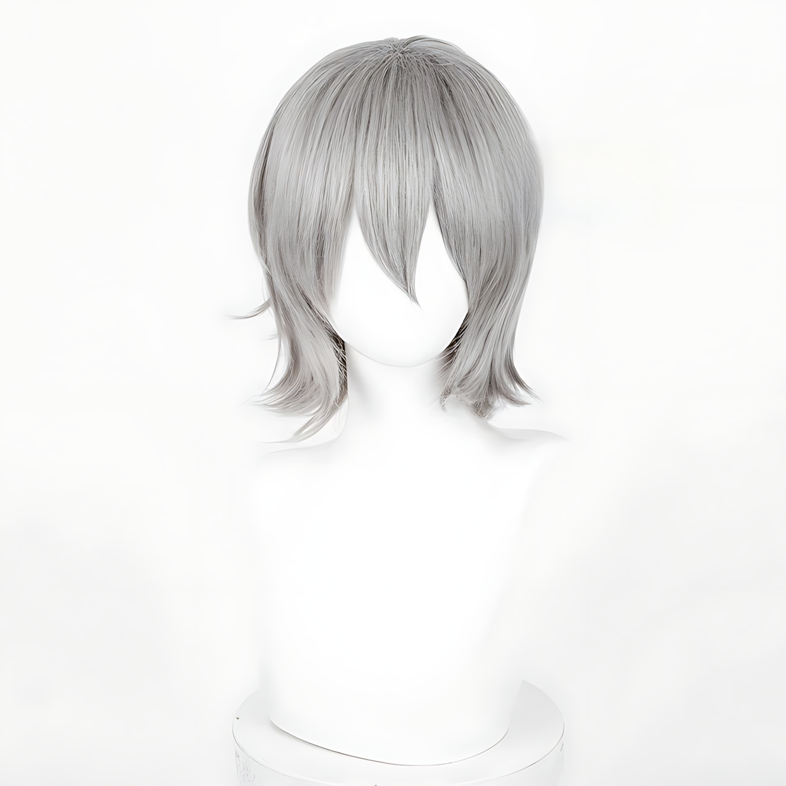 Non-styled Universal 37cm Short Wig with Flipped Ends Design for Wig Makers