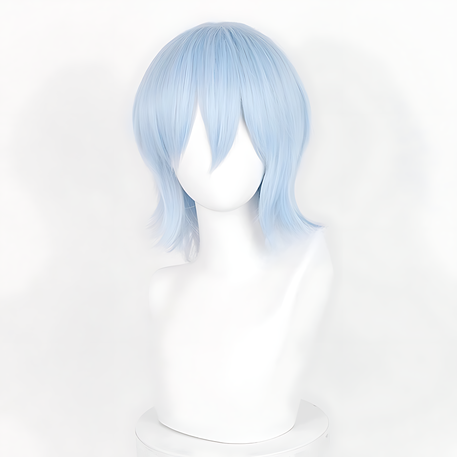 Non-styled Universal 37cm Short Wig with Flipped Ends Design for Wig Makers