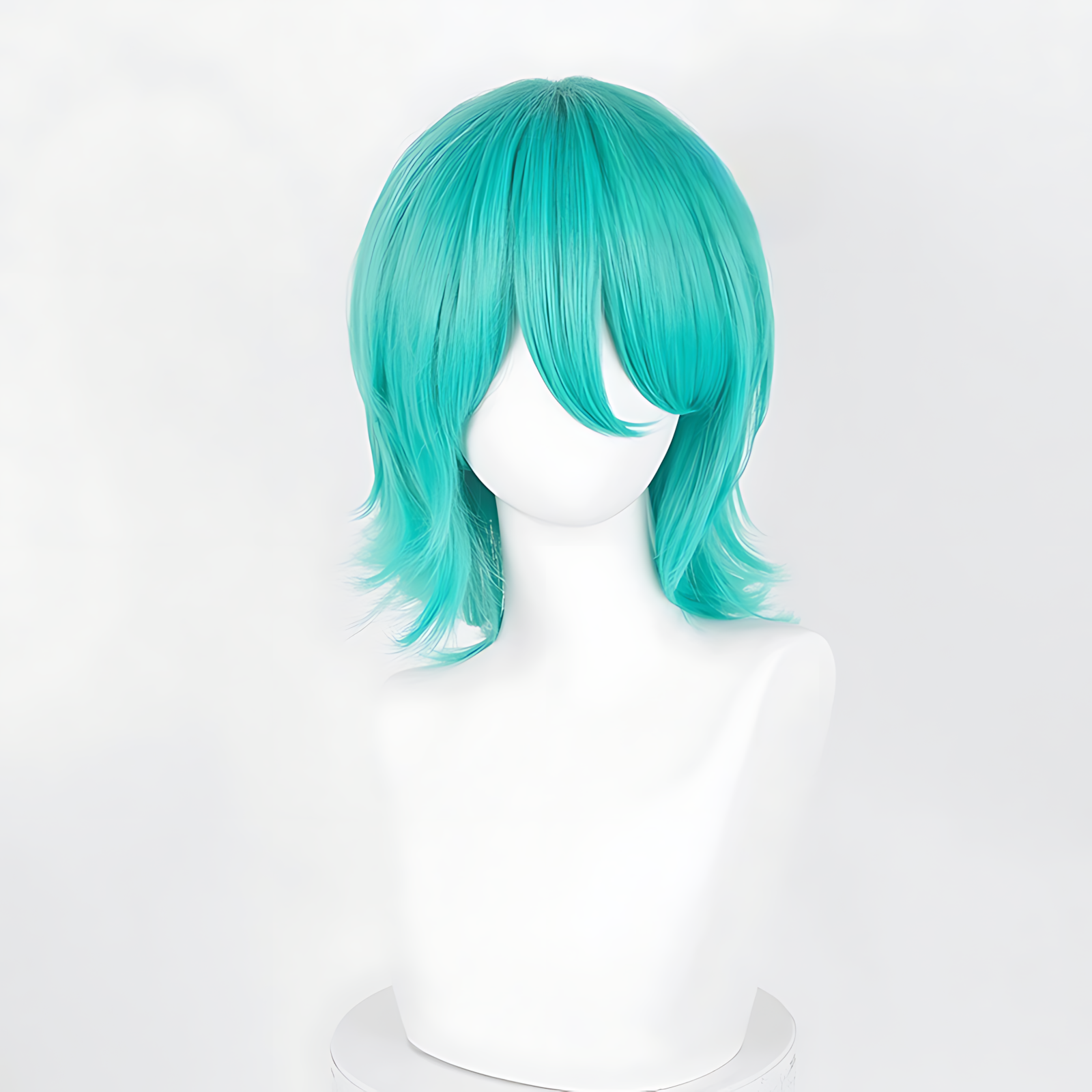 Non-styled Universal 37cm Short Wig with Flipped Ends Design for Wig Makers