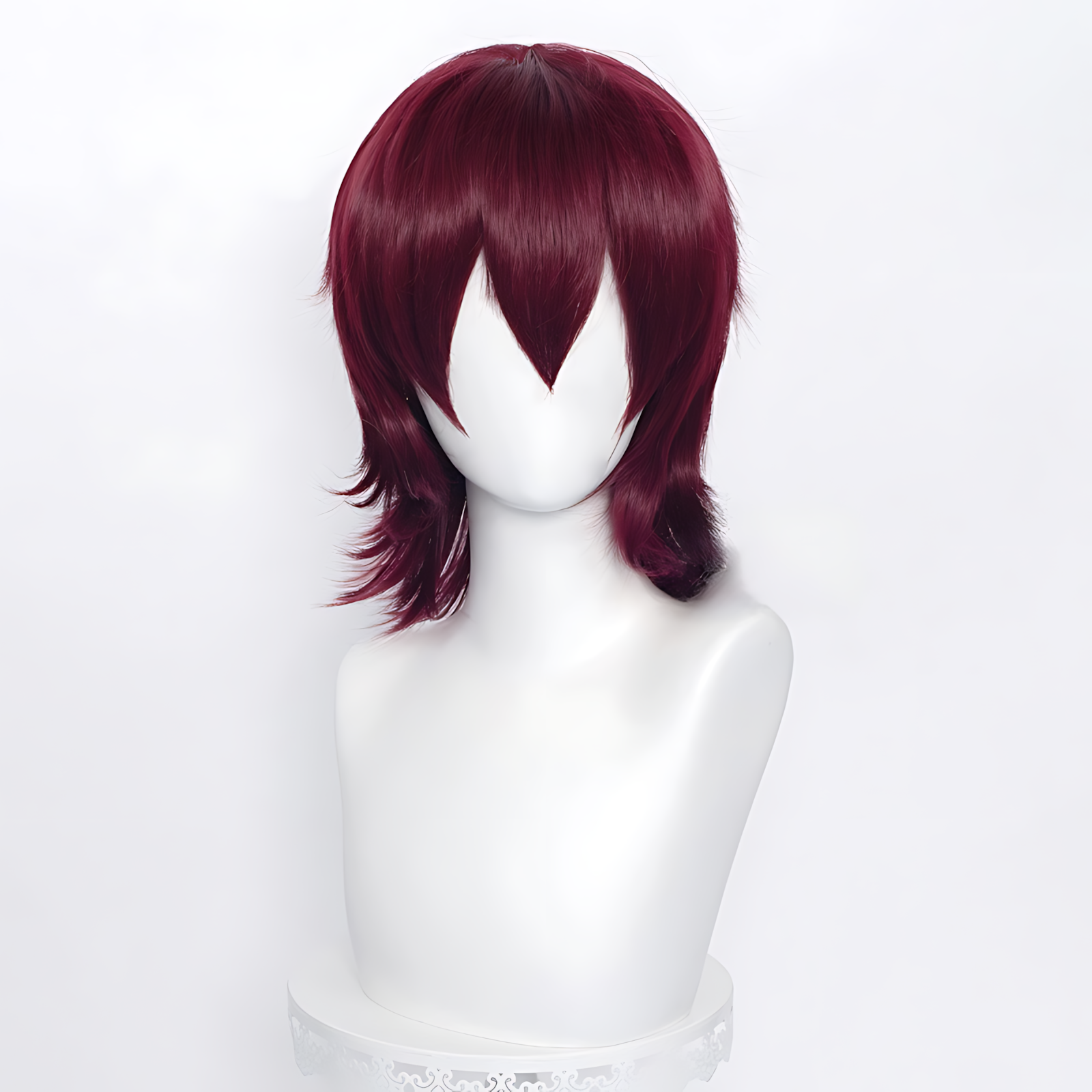 Non-styled Universal 37cm Short Wig with Flipped Ends Design for Wig Makers