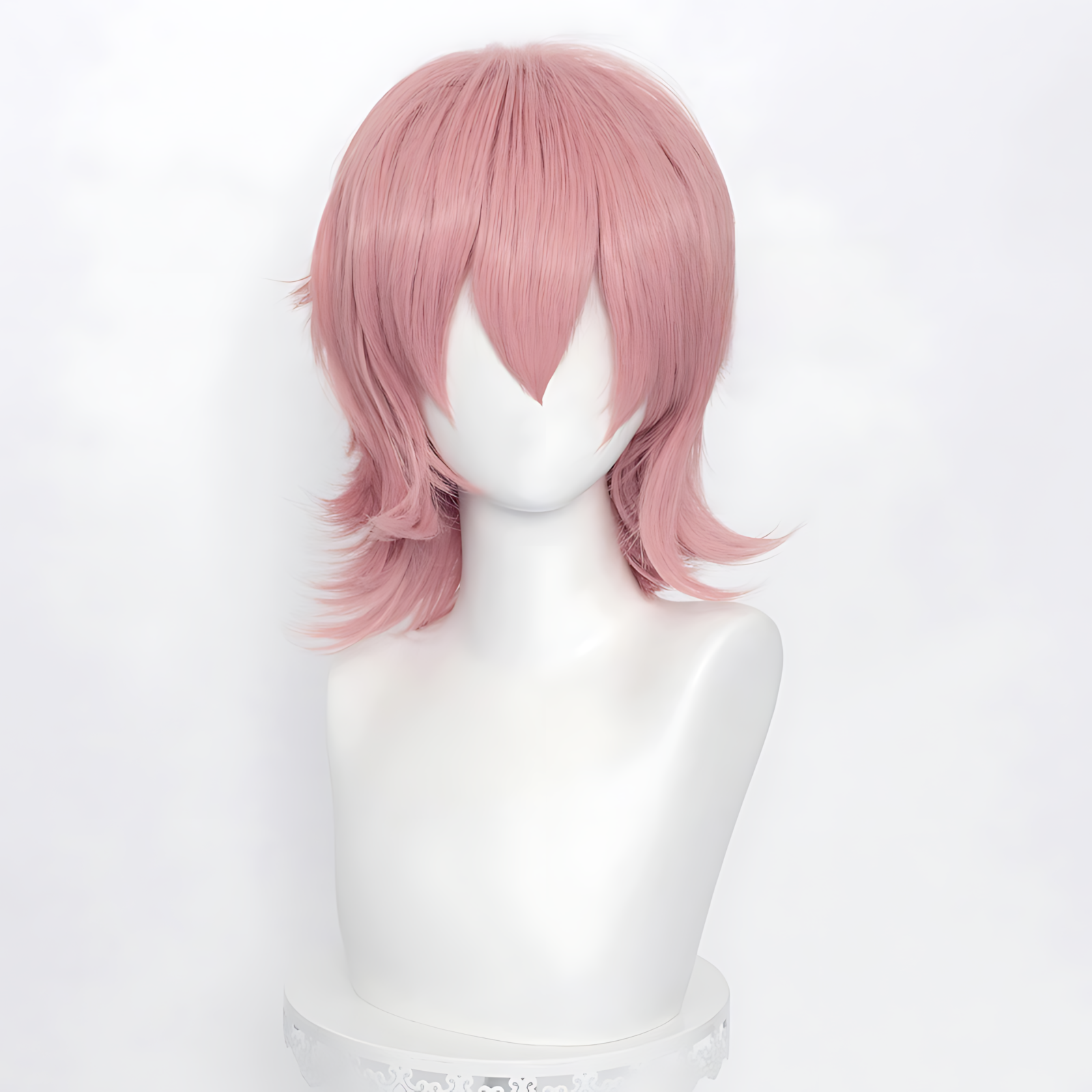 Non-styled Universal 37cm Short Wig with Flipped Ends Design for Wig Makers